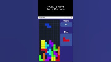 I made a Tetris game with Python!