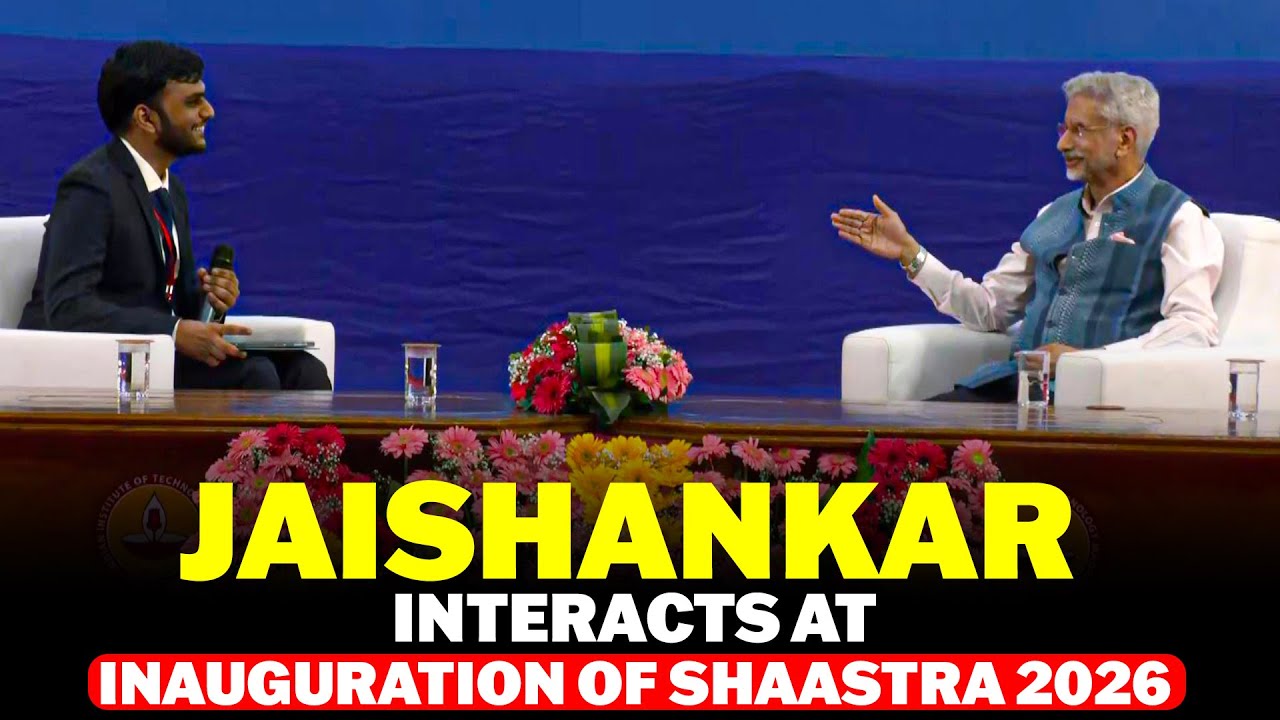 LIVE: EAM S. Jaishankar interacts at Inauguration of Shaastra 2026 | IIT Madras | Chennai
