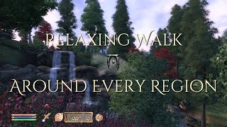 Relaxing Walk Around Every Region in Cyrodiil - Peaceful Oblivion Gameplay