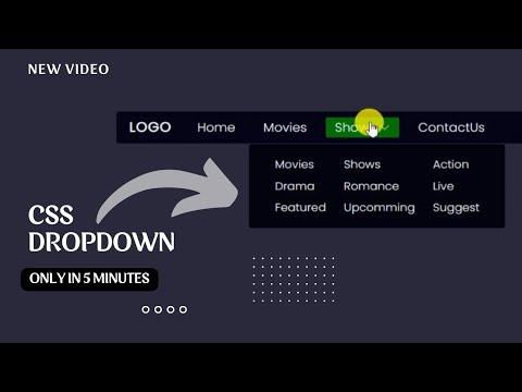 How To Make Drop Down Menu Using HTML And CSS | HTML Website Tutorials ...