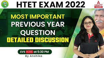 HTET 2022 | HTET PRT EVS Classes | Most Important Previous Year Question | By Anshika Pandey