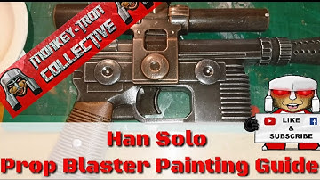 Han Solo DL44 Nerf super soaker, prop paint guide.