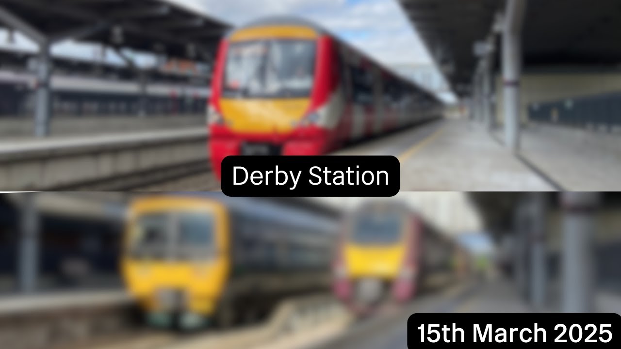 Поезда на станции Дерби (15.03.2025)