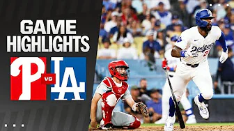 Phillies vs. Dodgers Game Highlights (8/5/24) | MLB Highlights thumbnail