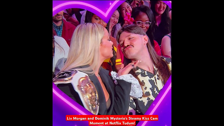 Liv Morgan and Dominik Mysterio's Steamy Kiss Cam Moment at Netflix Tudum! | WWE Love Story