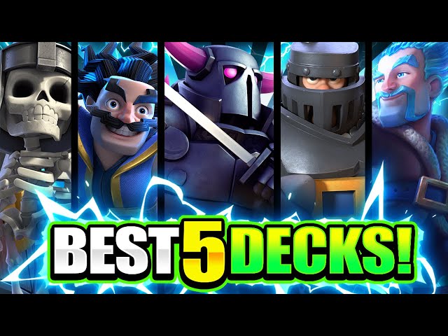 NEW* TOP 5 STRONGEST DECKS IN CLASH ROYALE! 2022 RANKING BEST DECK LIST! 🏆  