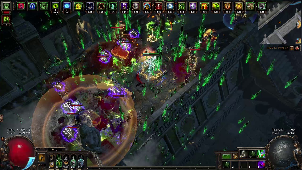 3.9 Self cast Poison Bladefall t16