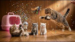 🐱💚 Relaxing Cat Video 4K: Sweet Cat Family Moments | Soft Meows & Peaceful Nature screenshot 5