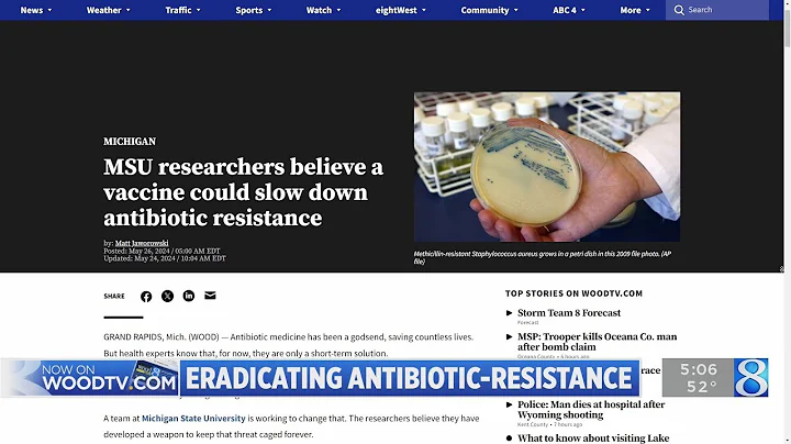 MSU researchers believe a vaccine could slow down antibiotic resistance