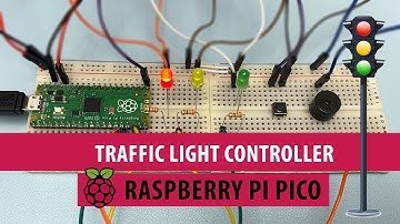 Traffic Light Controller with Raspberry Pi Pico #raspberrypi #microcontroller #diy #stem
