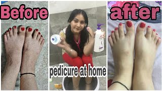 Feet whitening pedicure at home || simple and easy pedicure steps || Amrita Manwani