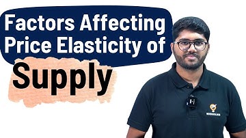 Factors Affecting Price Elasticity of Supply | Micro Economics | Ecoholics