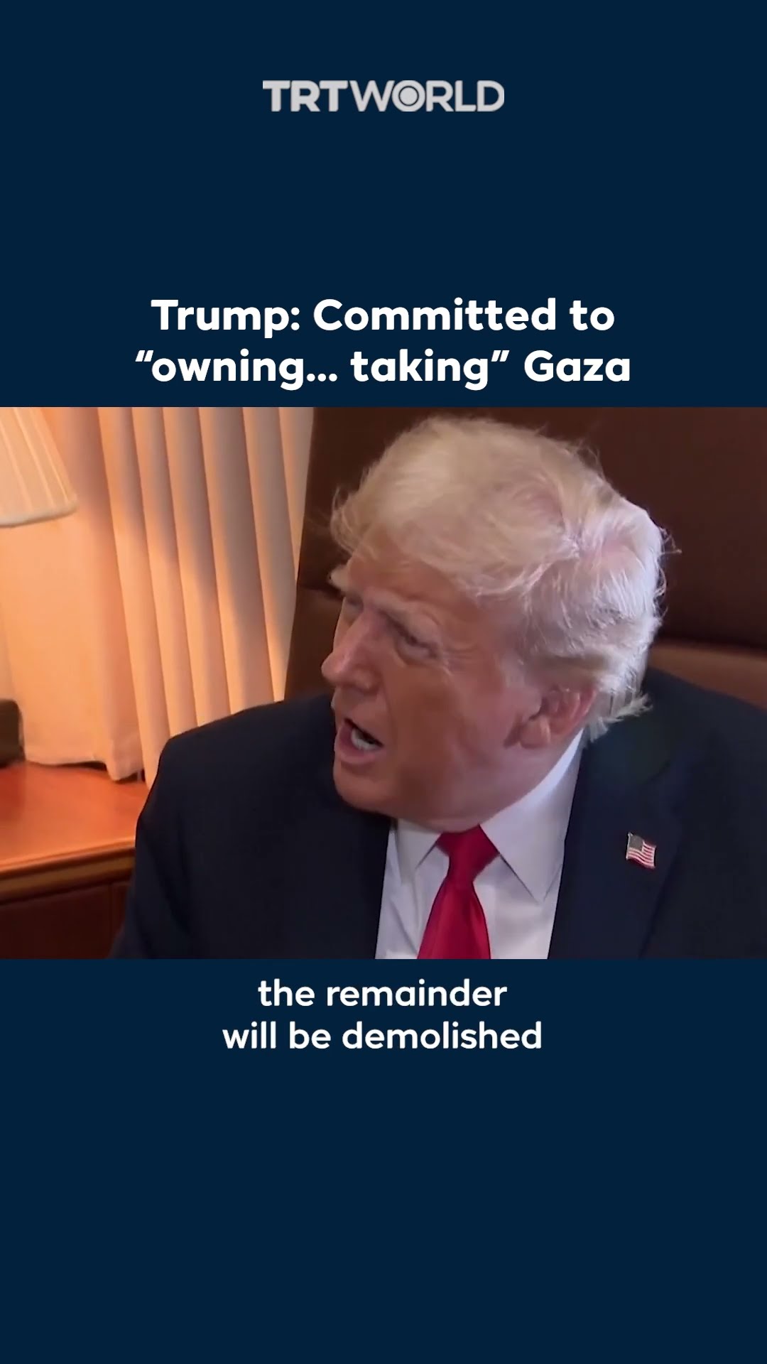 Trump reiterates Gaza ownership claims
