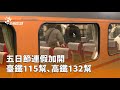 五日節連假交通情況