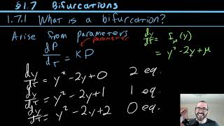1.7.1 What is a Bifurcation
