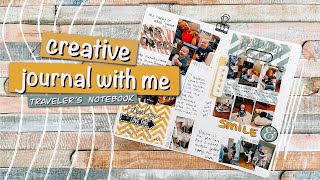 traveler's notebook memory keeping | scrapbooking journal with me process #10 | creative journaling