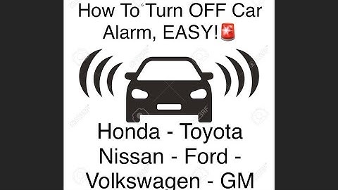 TURN OFF CAR ALARM! Easy! No Key Fob needed. No Parts to Remove. Older cars 🚨
