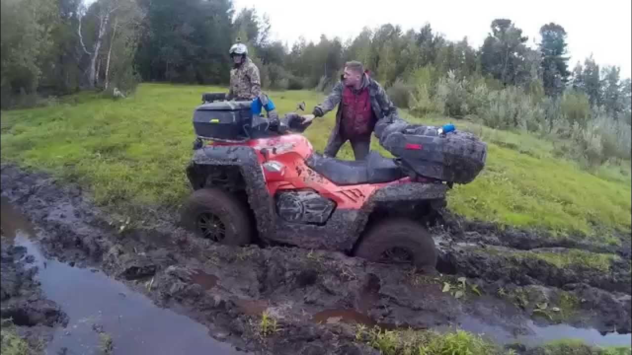 CF Moto квадроцикл лес покатушки