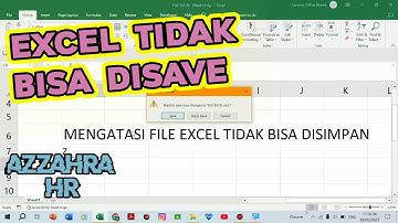 Tutorial Mengatasi File Excel Tidak Bisa di Save