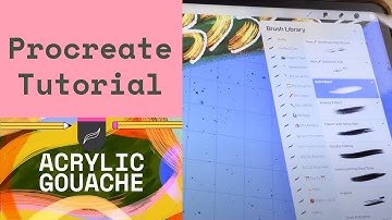 Procreate Acrylic Gouache Illustration Tutorial