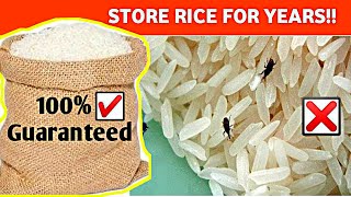 BEST & SIMPLE WAY TO STORE RICE | HOW TO STORE RICE FOR LONG TIME | HOW TO STORE RICE AT HOME