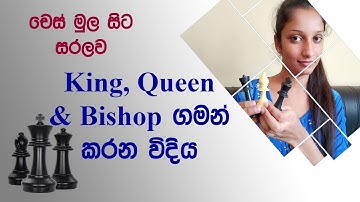 How the Chess Pieces Move (King, Queen & Bishop) (Sinhala) - part 3 | Be Free