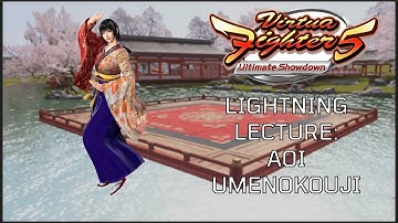 Virtua Fighter 5 Ultimate Showdown Tutorial Guide-Lightning Lecture: Aoi