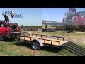 Loading ATV's on a Load Trail Single Axle Trailer with Front Ramp Gate
and Rear Fold Gate