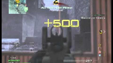 MW3 ACR Rampage!! (Quad,Tripple,Double in 30 seconds)