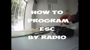 How to program a Esc Programar um esc através do Radio