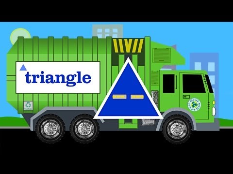 Learn Shapes Garbage Truck - Learning Garbage Trucks for Kids