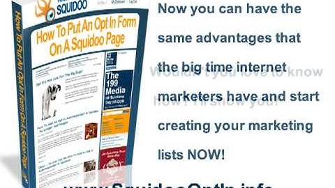 Sign Up Box On Squidoo