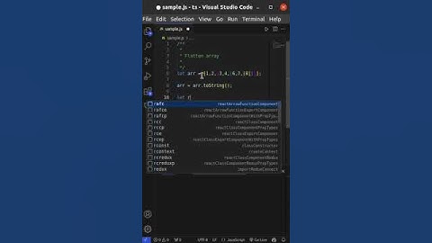 Flatten array in javascript, interview questions, simple method #coding #shorts #short