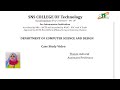 CASE STUDY|OVERVIEW OF DT CONCEPT|SNS INSTITUTIONS