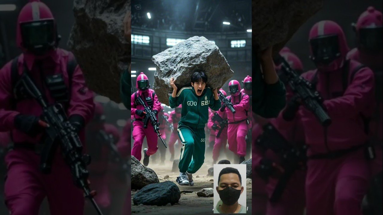 Evolution of squid game : Carrying stones 