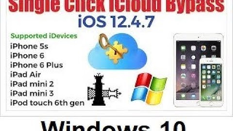 iPhone 5s,6,6 plus iCloud bypass 12.4.7 One Click Windows 10