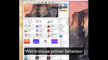 Weird mouse and click behaviour Mac OS X 10.10 Yosemite