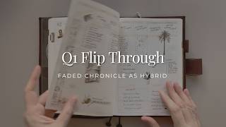 Q1 Flip Through (2026) | A5 Faded Chronicle Hybrid | Thoughts and Reflections