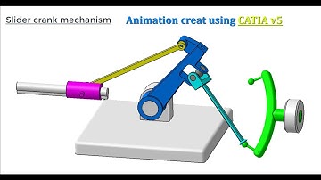 Slider crank mechanism 3d animation