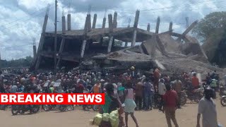 BREAKING NEWS: People still trapped inside, others dead after house collapsed in Kanduyi, Bungoma😭😭