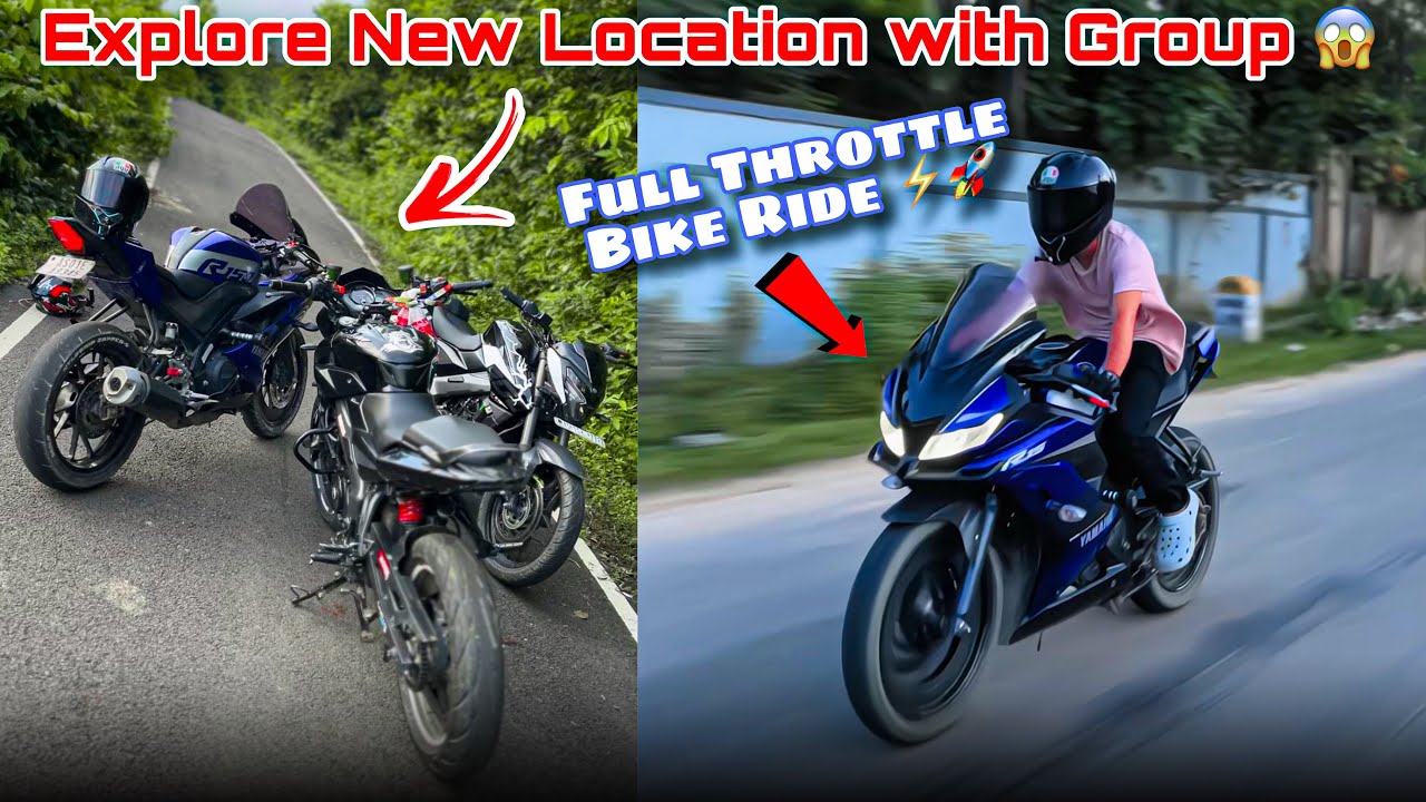 R15 vs Ns200 Full Throttle Ride ⚡️ | New unknown location Explore 😱 | Top speed Test