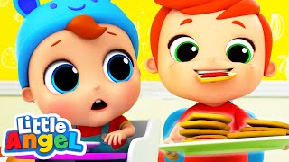 Yum Yum Breakfast Song | Healthy Songs for Kids | Little Angel - Nursery Rhymes