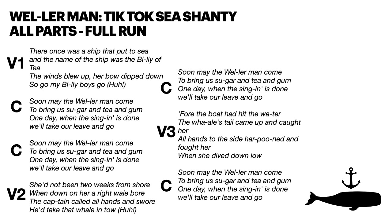 Sing along Wellerman Whole song YouTube