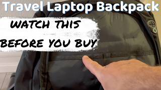 Showing the COMPARTMENTS and FEATURES of the Travel Laptop Backpack from Amazon [PRODUCT REVIEW]