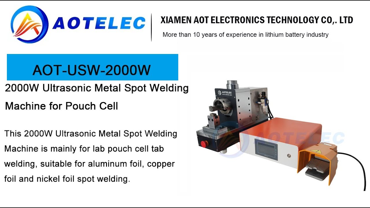 2000W 20KHz Ultrasonic Spot Welder Machine for Pouch Cell Tab Welding
