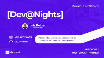 Dev@Nights - Accediendo a una base de datos MySQL con ASP .NET Core, EF Core y Xamarin