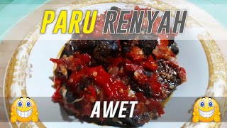 Dendeng Paru Balado Kering. Renyah dan Awet. Ide Bisnis Rumahan