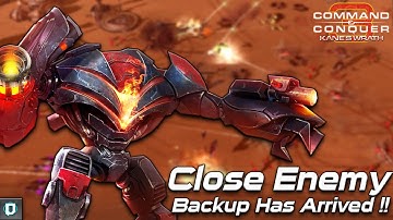 Close Enemy | C&C 3: Kanes Wrath, 4v4 vs Brutal Ai , Multiplayer Gameplay 2021