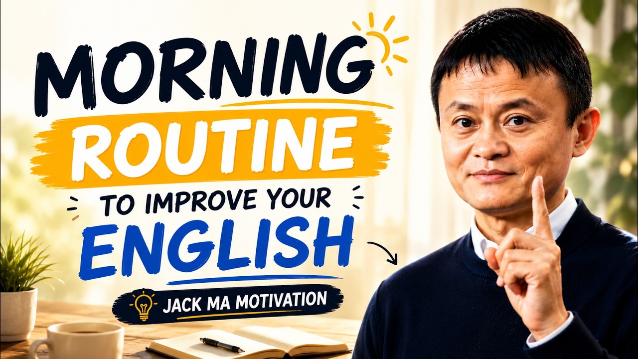 Morning Routine to Improve Your English | Jack Ma Motiv… — Transcript