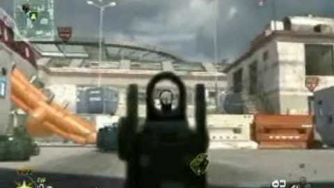 Double Bouncing Across map Throwing Knife Killcam [MW2]